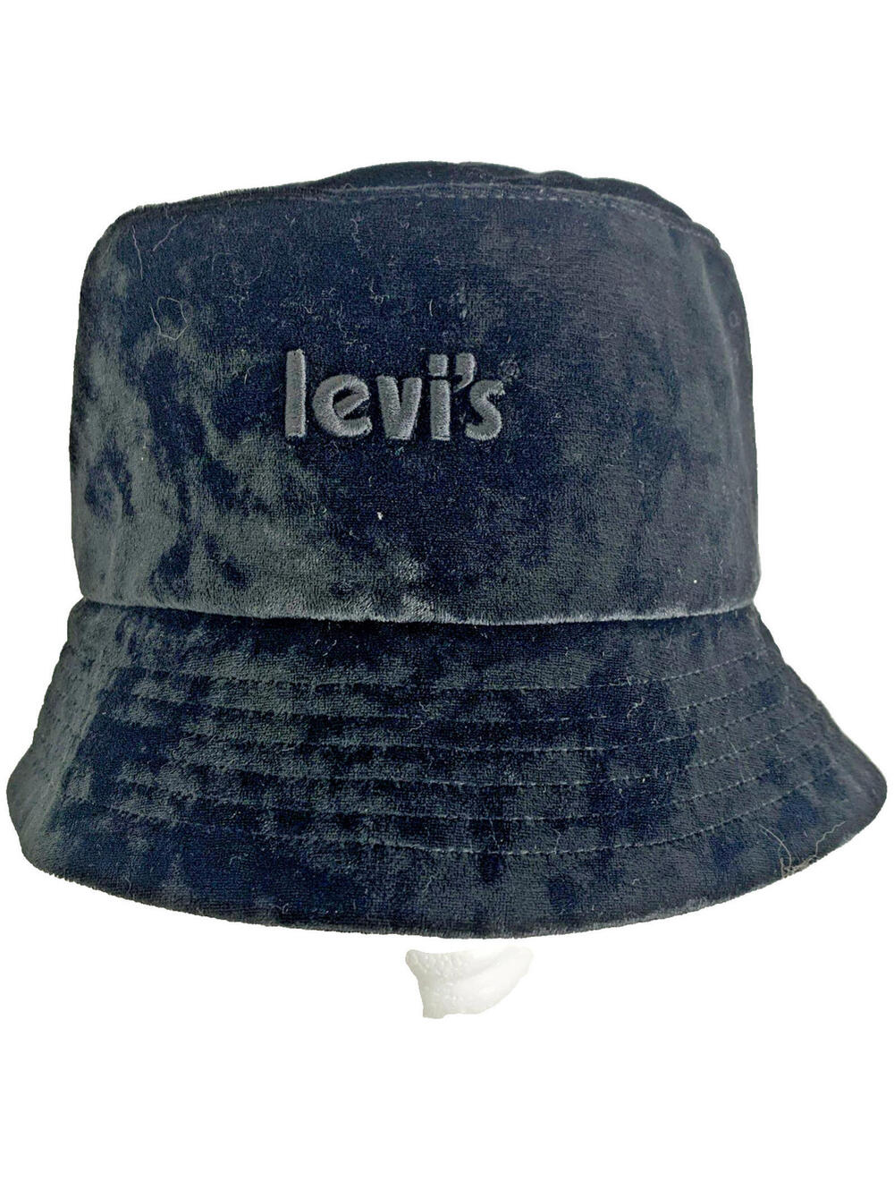 Levi Strauss & Co Levis Velour Bucket Hat Black Wide Brim Size Med Classic